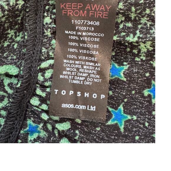 NEW TOPSHOP NORDSTROM ~ Tie Front Crop Top SZ 6 VISCOSE 100% - Picture 5 of 6